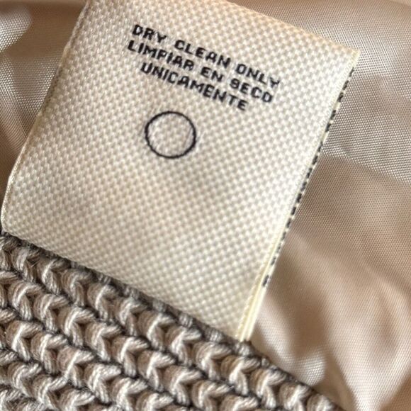 Daisy Jones Sz L Sebby Collection Faux Fur Vest Beige Tan Hippy Boho Festival - Picture 11 of 12